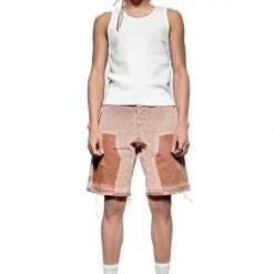 Jaded Man Tan Rodeo Carpenter Shorts