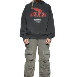 Jaded Man Vintage Black Texas Hoodie Hoodies & Sweatshirts