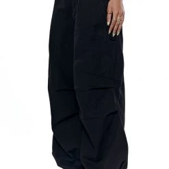 Jaded London Black Parachute Cargo Pants Trousers 10 Jaded London Black Parachute Cargo Pants Trousers