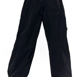 Jaded London Black Parachute Cargo Pants Trousers 8 Jaded London Black Parachute Cargo Pants Trousers