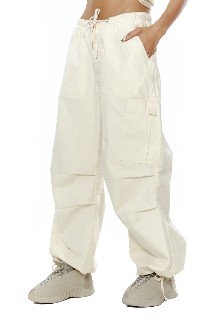 Jaded London Trousers Ecru Parachute Cargo Pants 3 Jaded London Trousers Ecru Parachute Cargo Pants