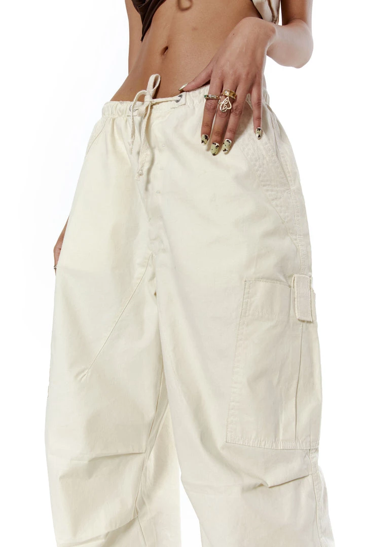 Jaded London Trousers Ecru Parachute Cargo Pants 5 Jaded London Trousers Ecru Parachute Cargo Pants