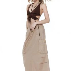 Jaded London Parachute Maxi Skirt Skirts