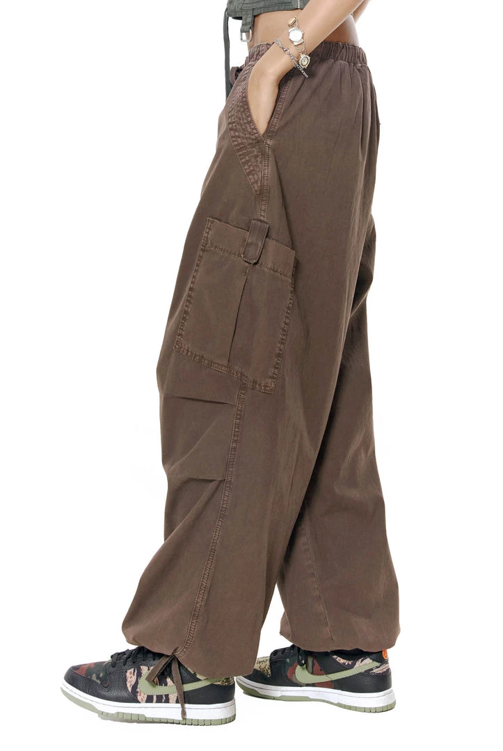 Jaded London Brown Parachute Cargo Pants Trousers 4 Jaded London Brown Parachute Cargo Pants Trousers