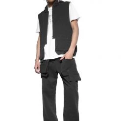 Jaded Man Mechanic Sleeveless Hoodie Hoodies & Sweatshirts