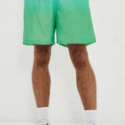 Jaded Man Green & Blue Gradient Mesh Shorts