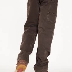 Jaded Man Brown Carpenter Jeans In Skate Fit Denim