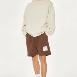 Jaded Man Brown Relaxed Shorts