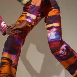 Jaded London Petite Oracle Eye Print Jeans