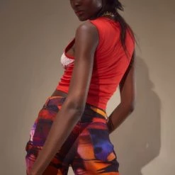 Jaded London Retina Red Diamante Tank