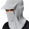 Jaded Man Light Grey Knitted Cocoon Cap Balaclava Accessories