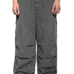 Jaded London Sales store 10 Jaded Man Vintage Grey Parachute Cargo Pants Eden