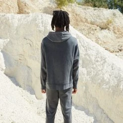 Jaded Man Arizona Oversized Washed Black Hoodie