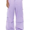 Jaded London Trousers Lilac Parachute Cargo Pants