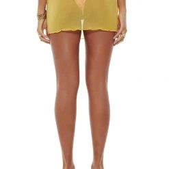 Jaded London Beach & Swimwear Make Me Blush Mesh Mini Skirt