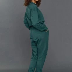 Jaded London Catsuits & Playsuits NTRLS Green Sweat Jumpsuit