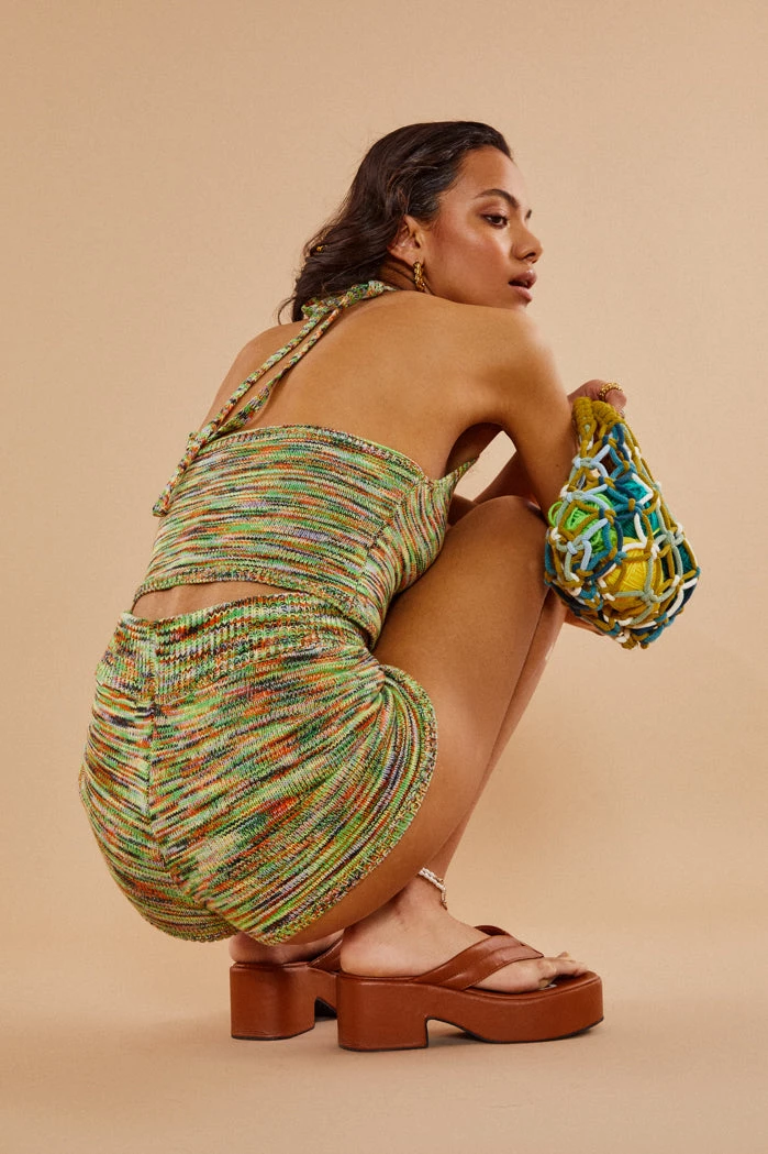 Jaded London Spacedye Knit Shorts Knitwear 5 Jaded London Spacedye Knit Shorts Knitwear