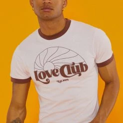 Jaded Man Pink Love Club Ringer T Shirt Tees 11 Jaded Man Pink Love Club Ringer T Shirt Tees
