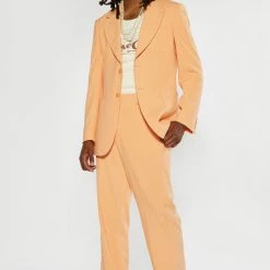 Jaded Man Peach Single Breasted Blazer