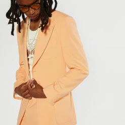 Jaded Man Peach Single Breasted Blazer