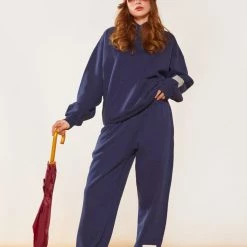 Jaded London Co-ords NTRLS Navy Cuffed Joggers 13 Jaded London Co-ords NTRLS Navy Cuffed Joggers