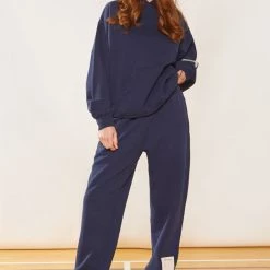 Jaded London Co-ords NTRLS Navy Cuffed Joggers 12 Jaded London Co-ords NTRLS Navy Cuffed Joggers