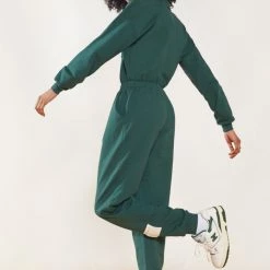 Jaded London Catsuits & Playsuits NTRLS Green Sweat Jumpsuit