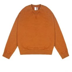 Jaded Man NTRLS Rust Orange Crew Neck Sweatshirt