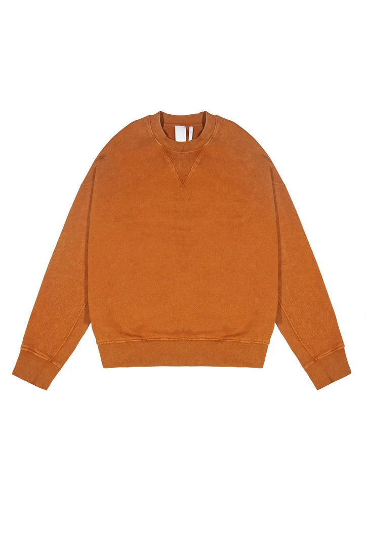 Jaded Man NTRLS Rust Orange Crew Neck Sweatshirt 2 Jaded Man NTRLS Rust Orange Crew Neck Sweatshirt