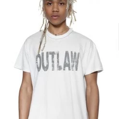 Jaded Man Tees White Outlaw Reversal T-Shirt