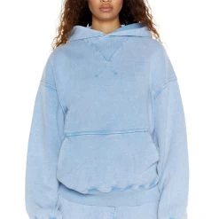 Jaded London NTRLS Powder Blue Oversized Hoodie Co-ords