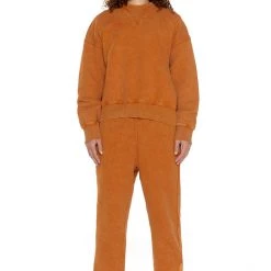 Jaded Man NTRLS Rust Orange Crew Neck Sweatshirt 7 Jaded Man NTRLS Rust Orange Crew Neck Sweatshirt