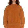 Jaded Man NTRLS Rust Orange Crew Neck Sweatshirt