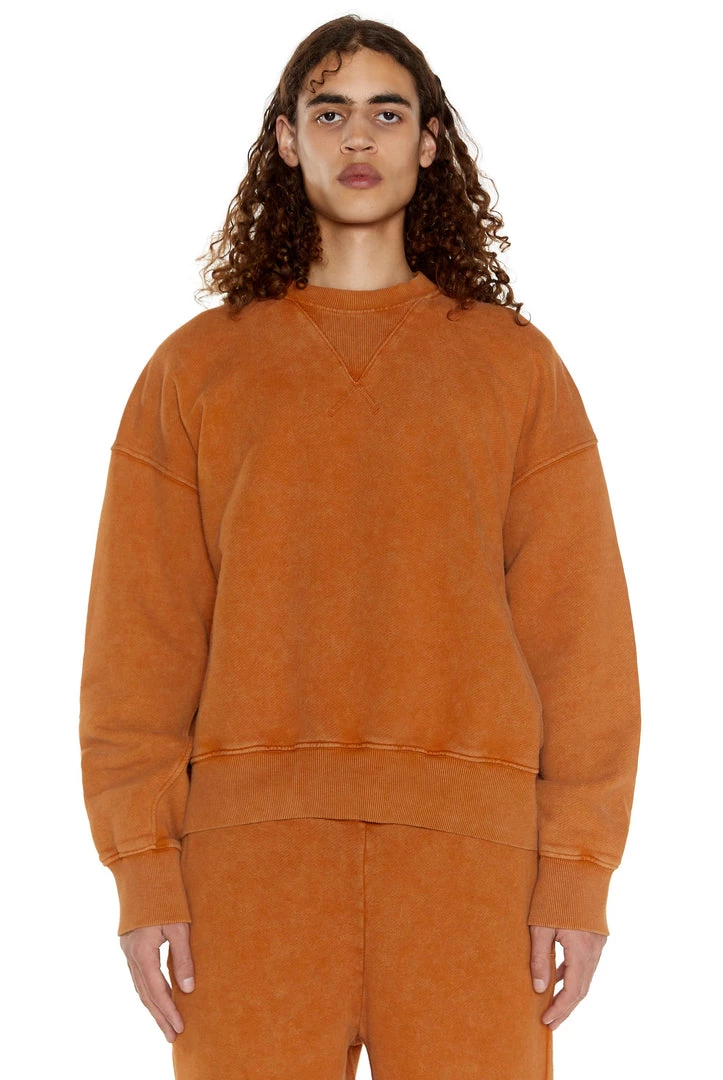 Jaded Man NTRLS Rust Orange Crew Neck Sweatshirt 1 Jaded Man NTRLS Rust Orange Crew Neck Sweatshirt
