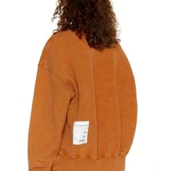 Jaded Man NTRLS Rust Orange Crew Neck Sweatshirt 8 Jaded Man NTRLS Rust Orange Crew Neck Sweatshirt