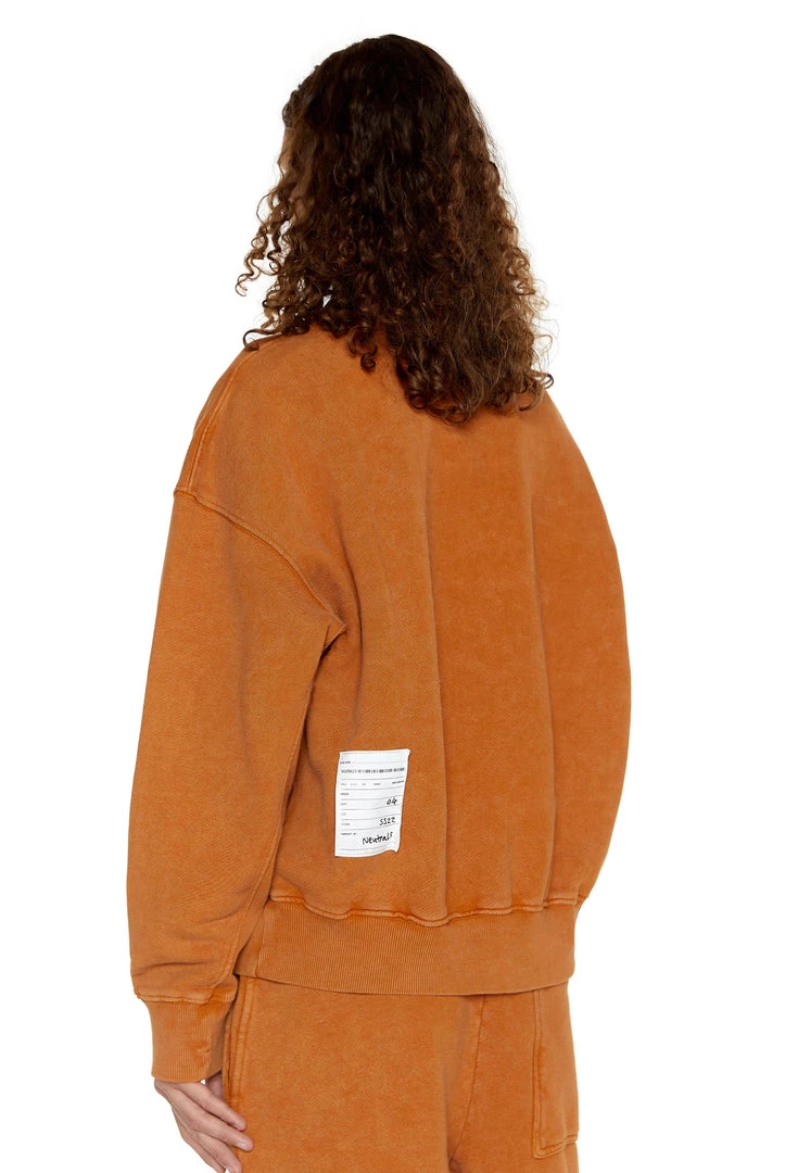 Jaded Man NTRLS Rust Orange Crew Neck Sweatshirt 4 Jaded Man NTRLS Rust Orange Crew Neck Sweatshirt