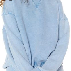 Jaded London NTRLS Powder Blue Crew Neck Sweatshirt