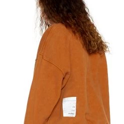 Jaded London NTRLS Rust Orange Crew Neck Sweatshirt