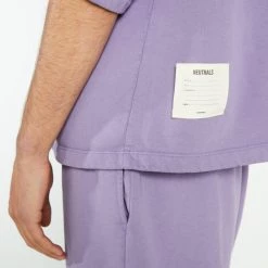 Jaded Man NTRLS Washed Purple Oversized Short Sleeve Sweatshirt Co-ords