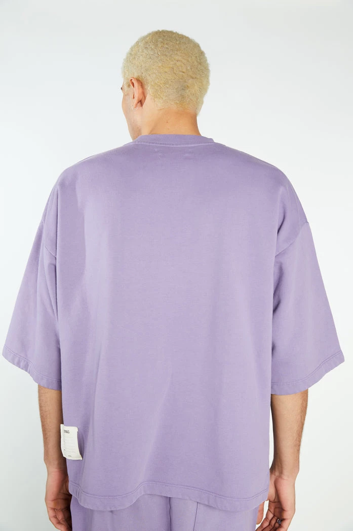 Jaded Man NTRLS Washed Purple Oversized Short Sleeve Sweatshirt Co-ords 3 Jaded Man NTRLS Washed Purple Oversized Short Sleeve Sweatshirt Co-ords
