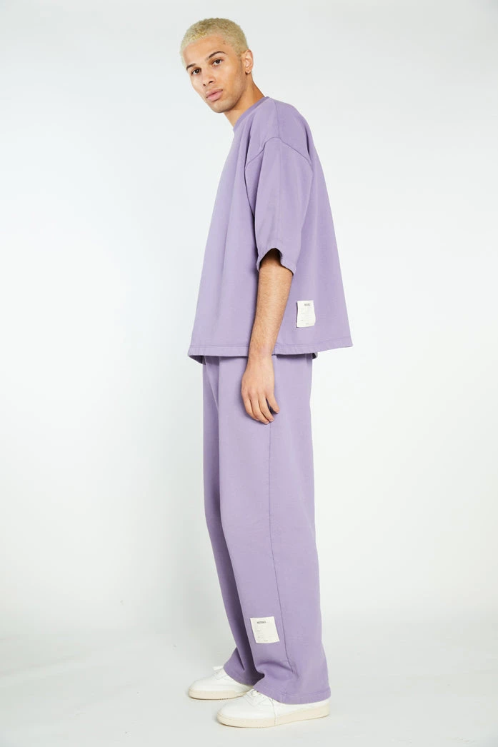 Jaded Man NTRLS Washed Purple Oversized Short Sleeve Sweatshirt Co-ords 4 Jaded Man NTRLS Washed Purple Oversized Short Sleeve Sweatshirt Co-ords