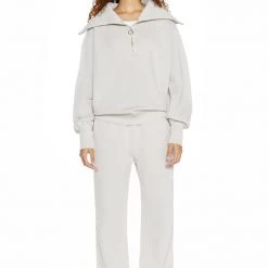 Jaded London NTRLS Stone Quarter Zip Sweatshirt Co-ords