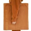 Jaded Man NTRLS Rust Orange Oversized Tote Bag
