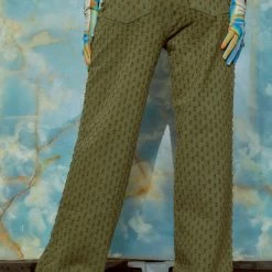 Jaded London Khaki Distressed Boyfriend Jeans