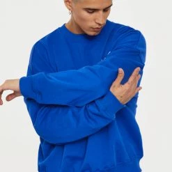 Jaded Man NTRLS Cobalt Blue Crew Neck Sweatshirt