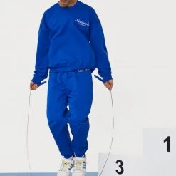 Jaded Man NTRLS Cobalt Blue Crew Neck Sweatshirt