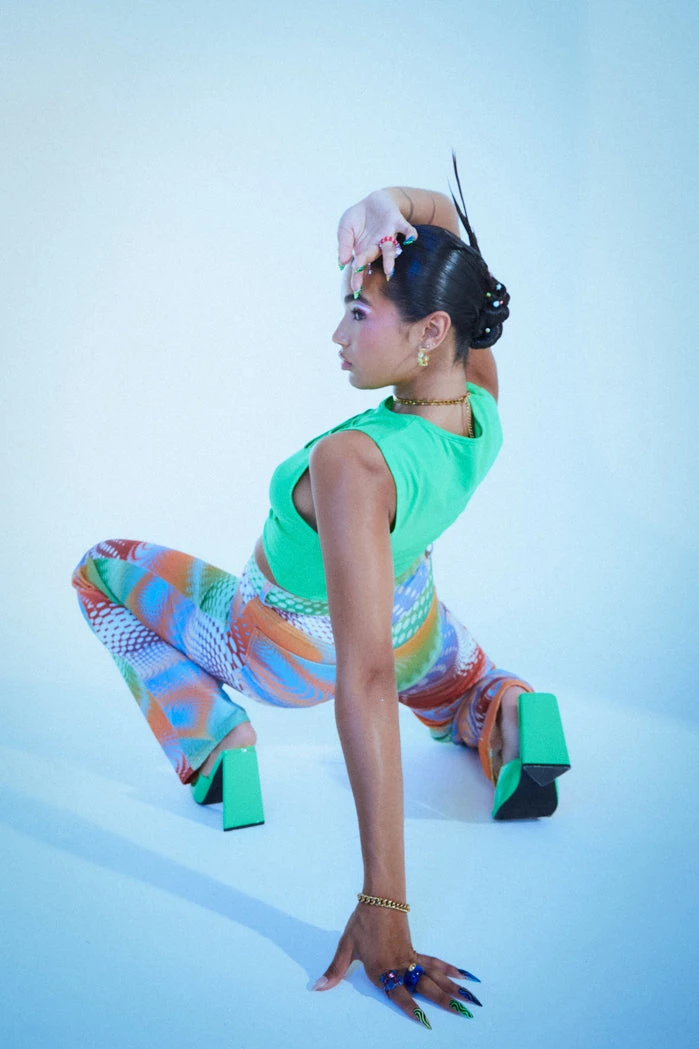 Jaded London Y2K Warped Dot Print Slouchy Boyfriend Fit Jeans 2 Jaded London Y2K Warped Dot Print Slouchy Boyfriend Fit Jeans