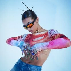 Jaded London Y2K Lips Print Backless Long Sleeve Top 7 Jaded London Y2K Lips Print Backless Long Sleeve Top