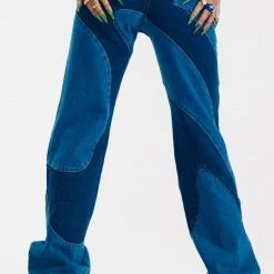 Jaded London Curly Swirly Slouchy Boyfriend Fit Jeans