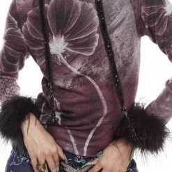 Jaded London Ocelli Feather Cuff Knit